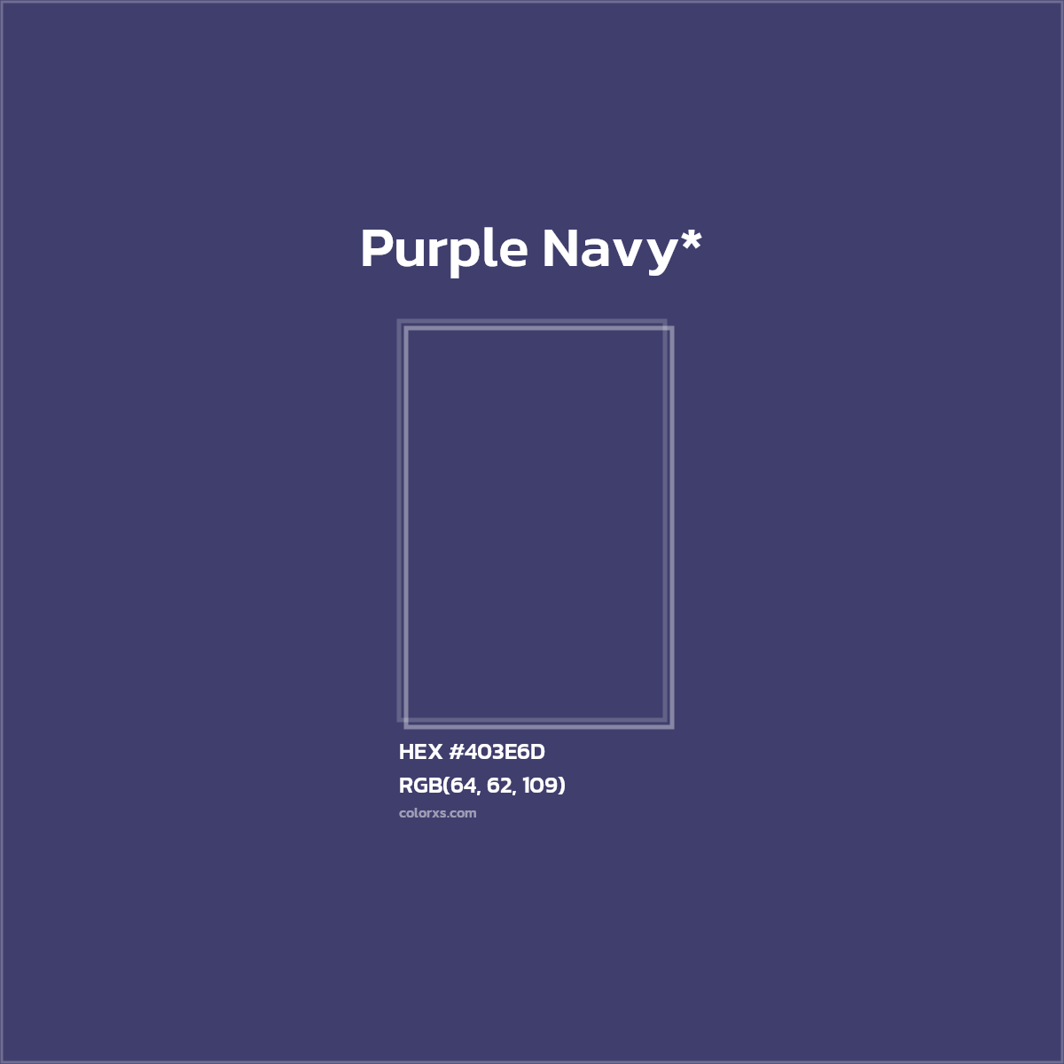 HEX #403E6D Color Name, Color Code, Palettes, Similar Paints, Images