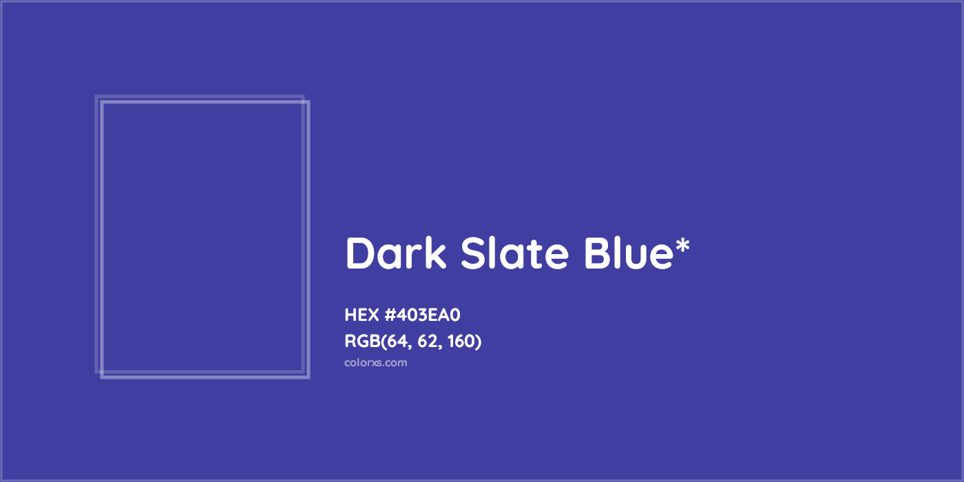 HEX #403EA0 Color Name, Color Code, Palettes, Similar Paints, Images