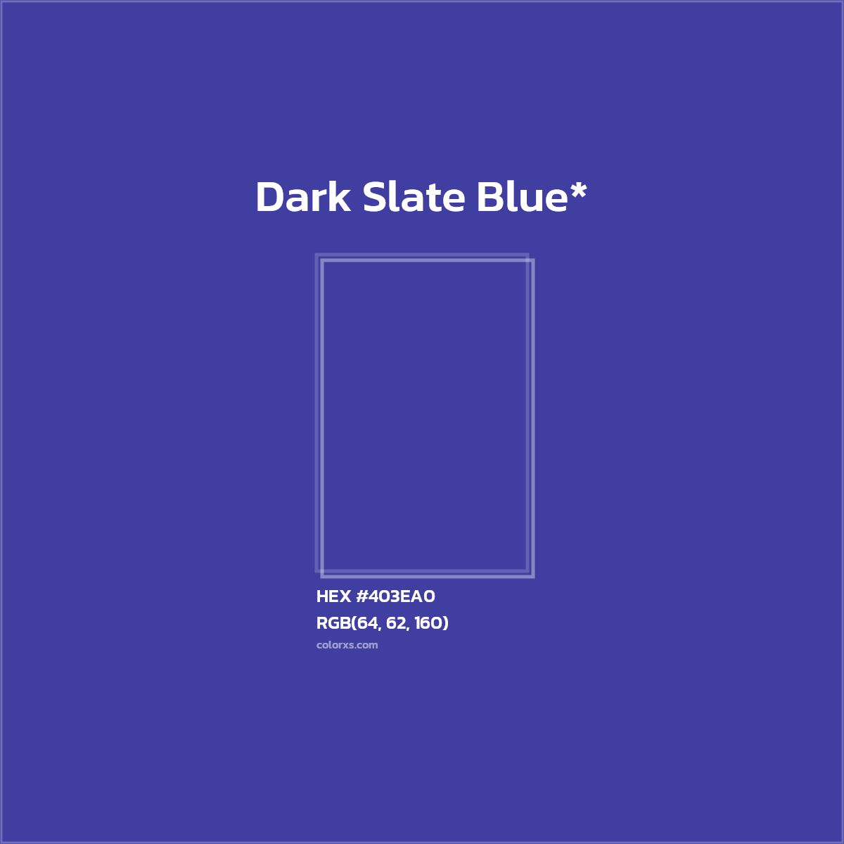 HEX #403EA0 Color Name, Color Code, Palettes, Similar Paints, Images