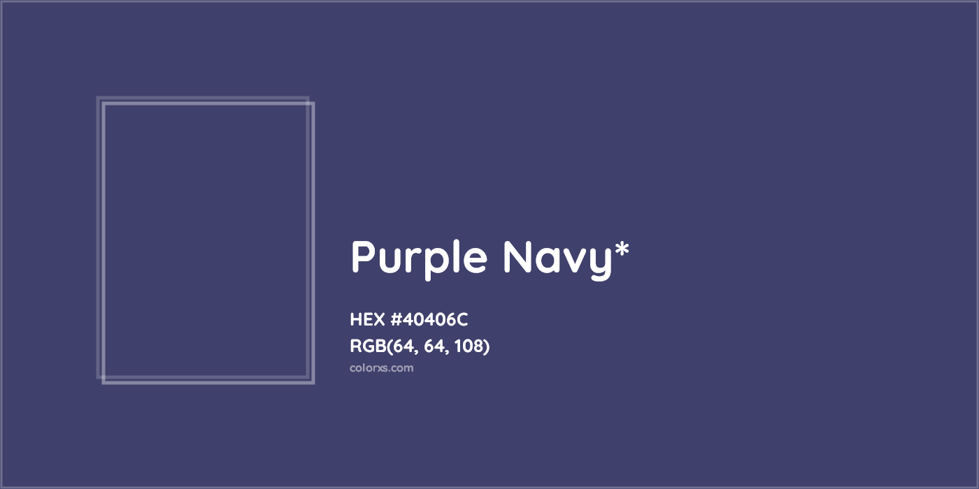 HEX #40406C Color Name, Color Code, Palettes, Similar Paints, Images