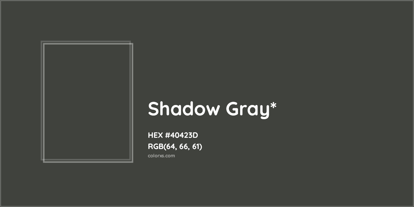 HEX #40423D Color Name, Color Code, Palettes, Similar Paints, Images