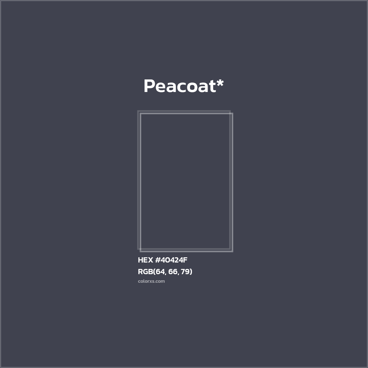 HEX #40424F Color Name, Color Code, Palettes, Similar Paints, Images