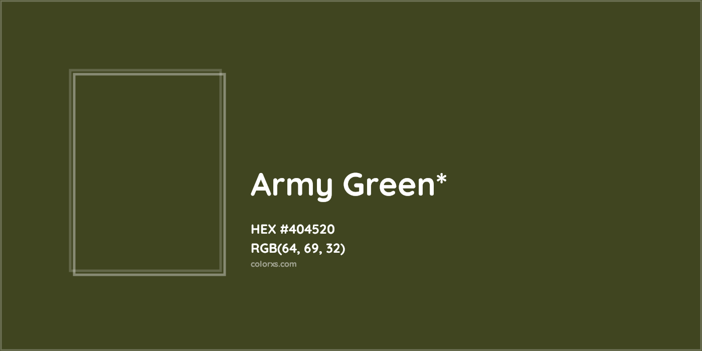 HEX #404520 Color Name, Color Code, Palettes, Similar Paints, Images