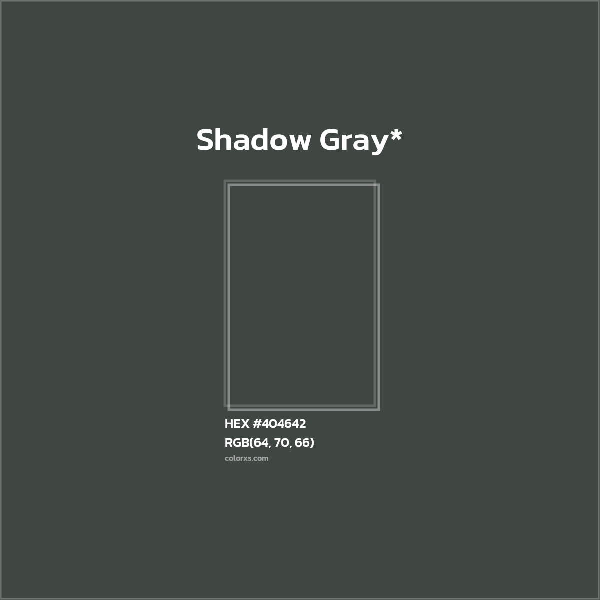 HEX #404642 Color Name, Color Code, Palettes, Similar Paints, Images