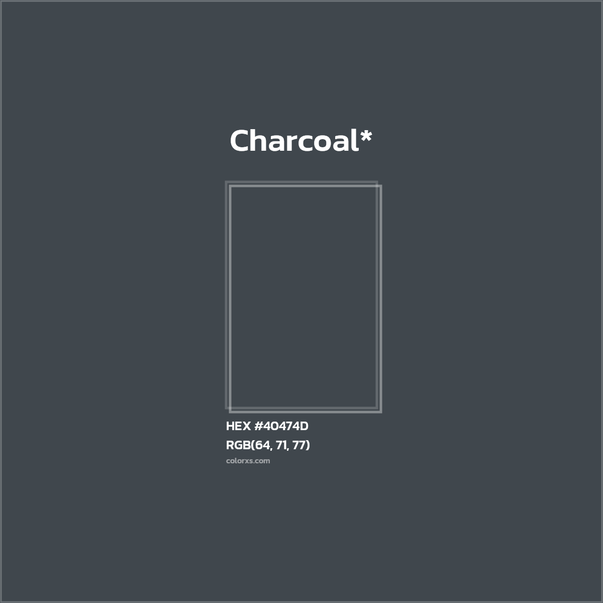 HEX #40474D Color Name, Color Code, Palettes, Similar Paints, Images
