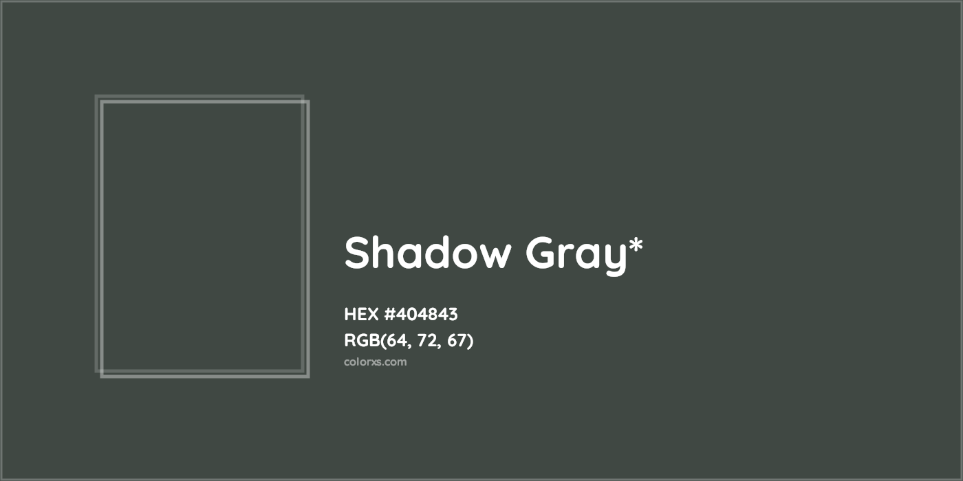 HEX #404843 Color Name, Color Code, Palettes, Similar Paints, Images