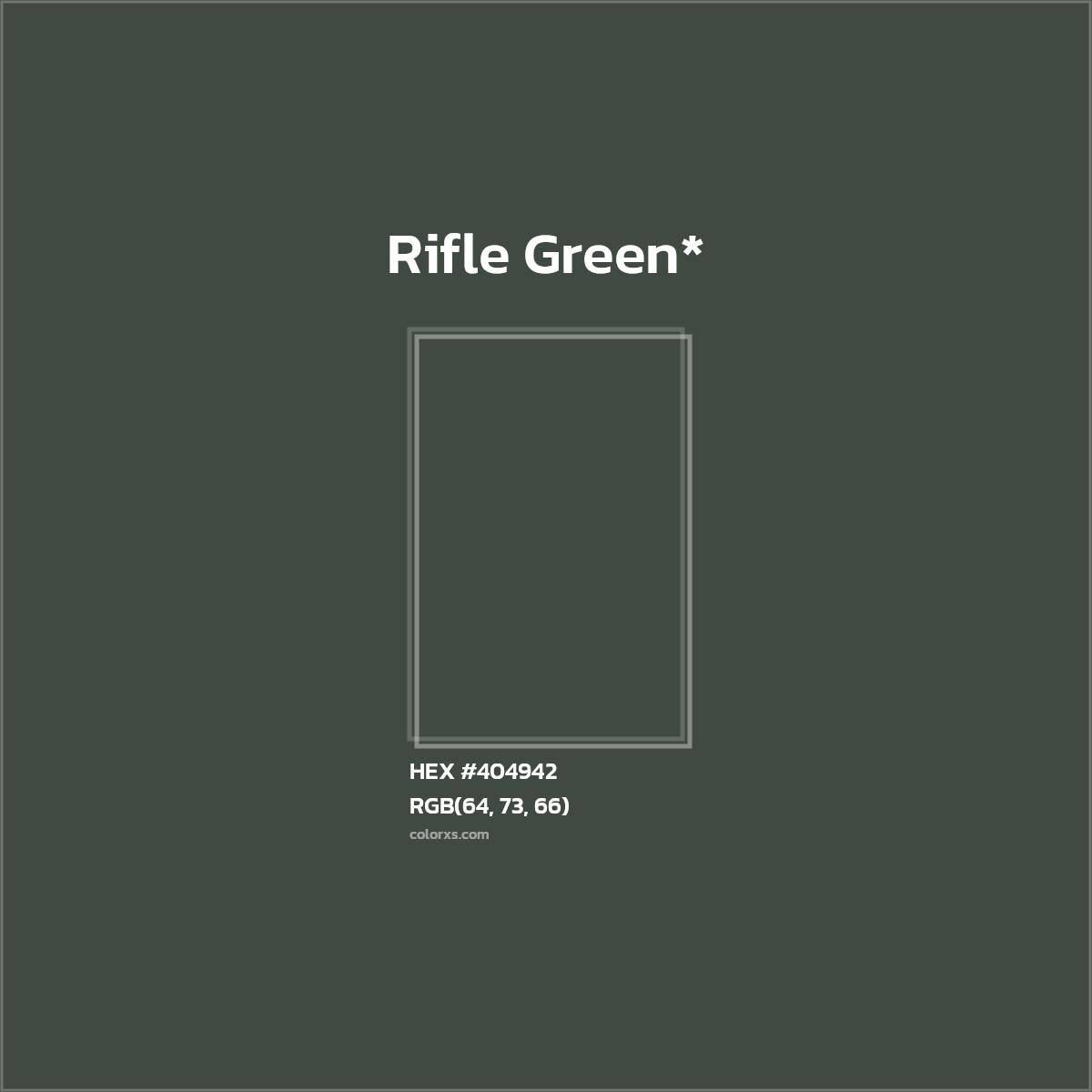 HEX #404942 Color Name, Color Code, Palettes, Similar Paints, Images