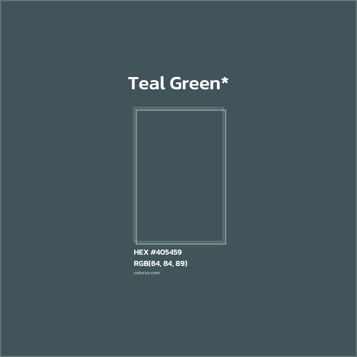 HEX #405459 Color Name, Color Code, Palettes, Similar Paints, Images