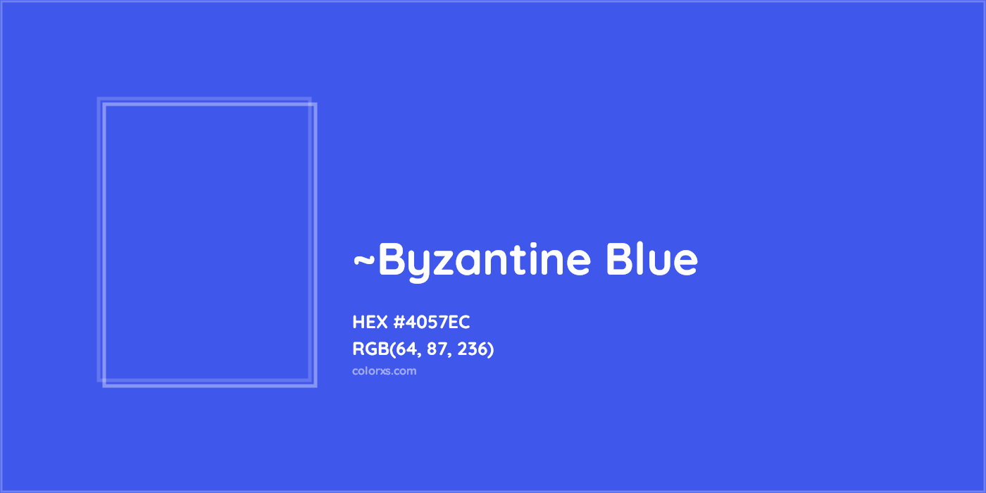 HEX #4057EC Color Name, Color Code, Palettes, Similar Paints, Images