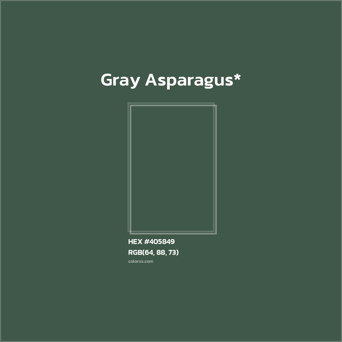 HEX #405849 Color Name, Color Code, Palettes, Similar Paints, Images