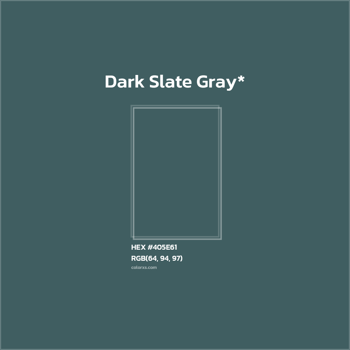 HEX #405E61 Color Name, Color Code, Palettes, Similar Paints, Images