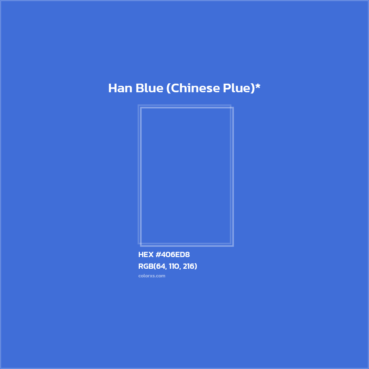 HEX #406ED8 Color Name, Color Code, Palettes, Similar Paints, Images