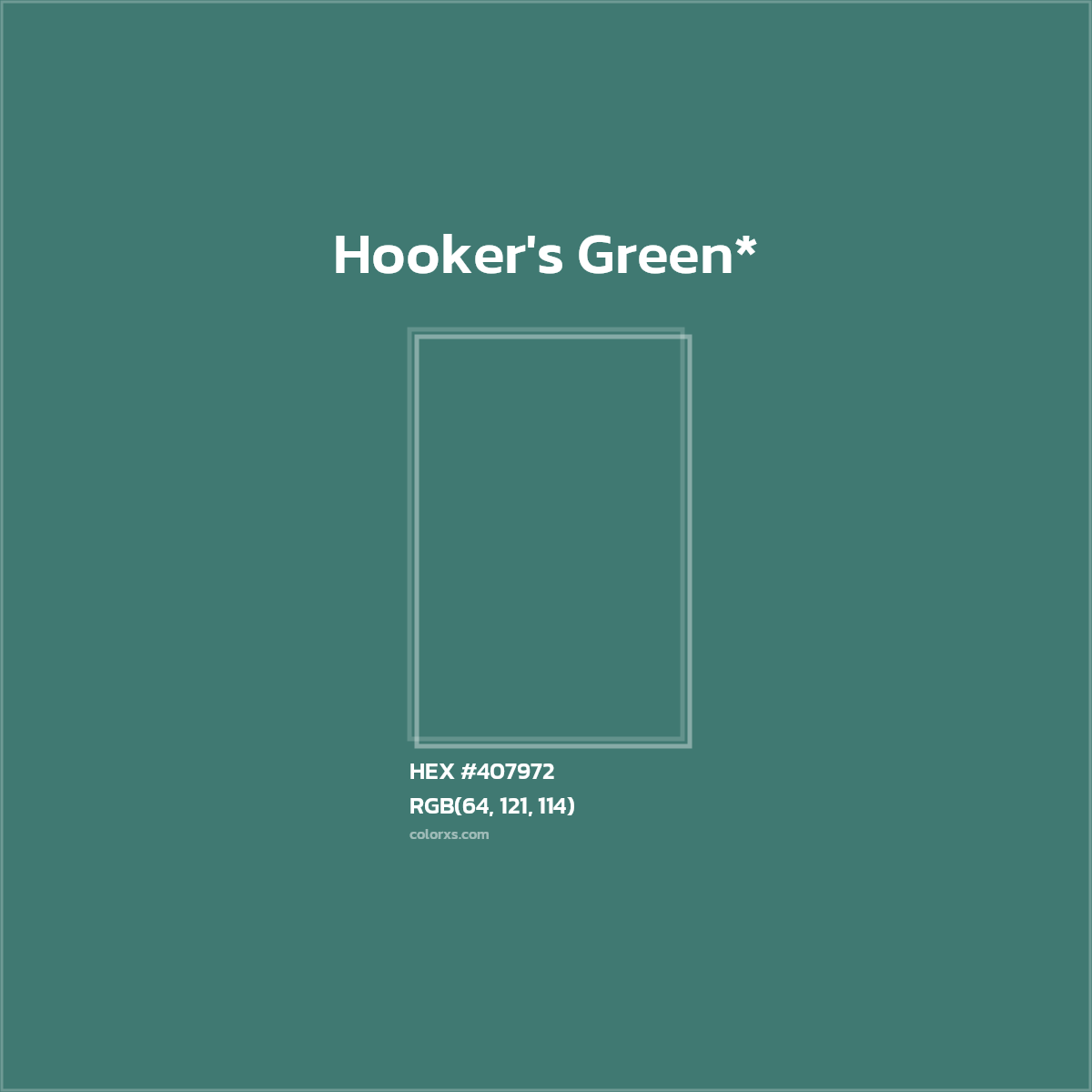 HEX #407972 Color Name, Color Code, Palettes, Similar Paints, Images