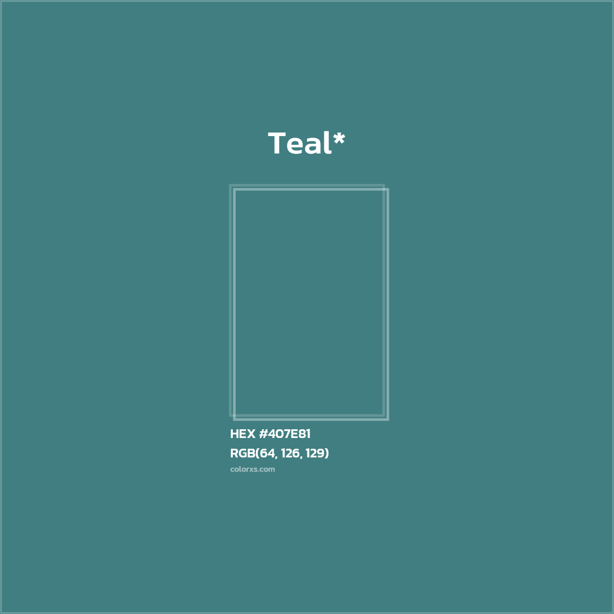 HEX #407E81 Color Name, Color Code, Palettes, Similar Paints, Images