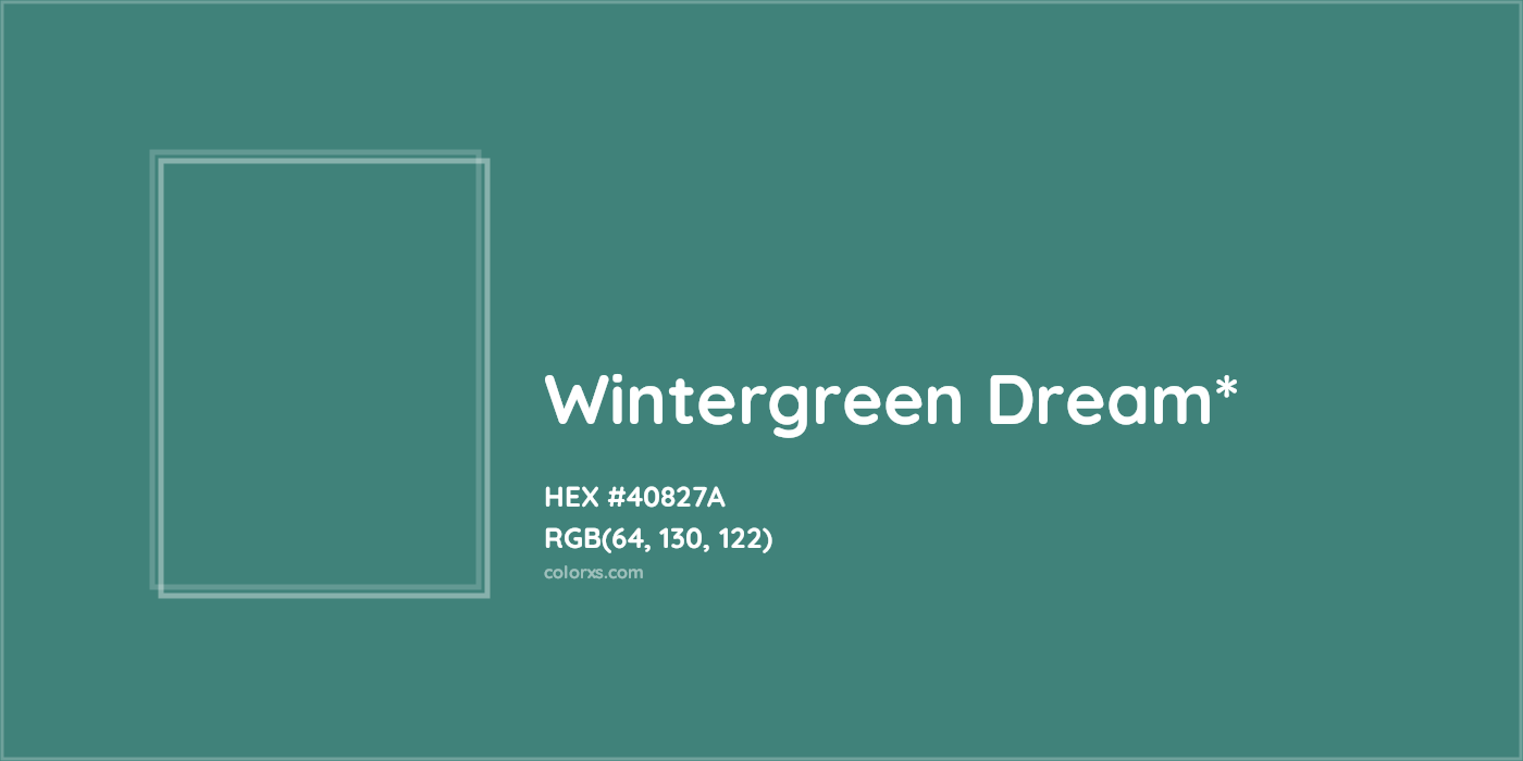 HEX #40827A Color Name, Color Code, Palettes, Similar Paints, Images