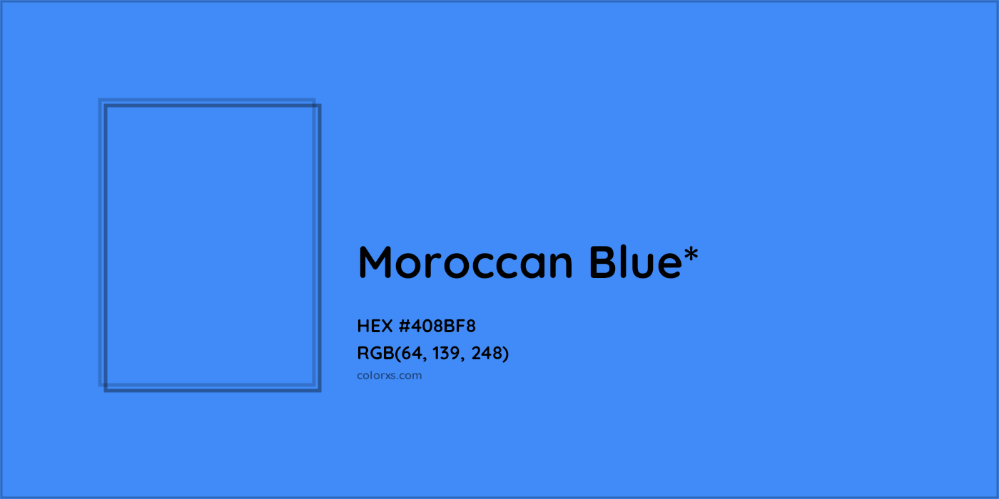 HEX #408BF8 Color Name, Color Code, Palettes, Similar Paints, Images