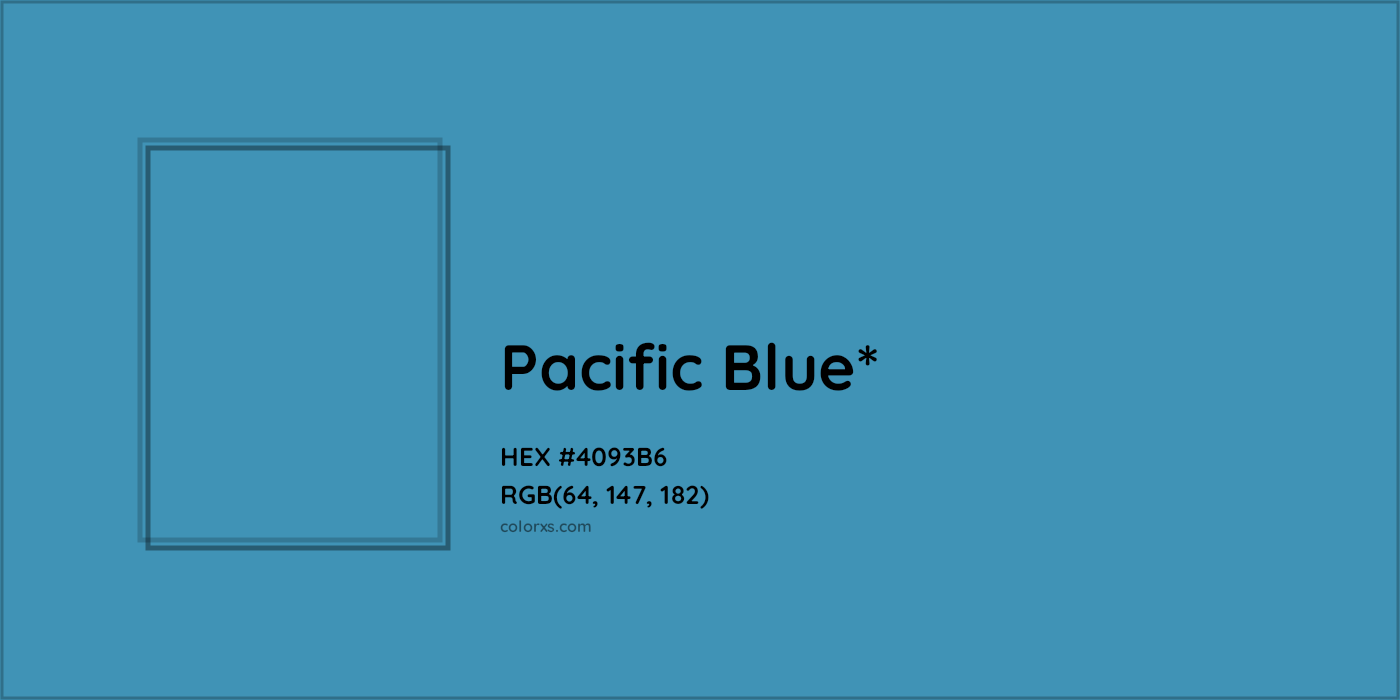 HEX #4093B6 Color Name, Color Code, Palettes, Similar Paints, Images