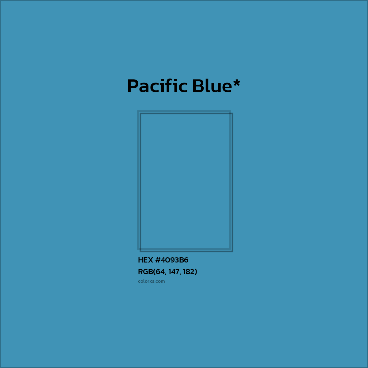 HEX #4093B6 Color Name, Color Code, Palettes, Similar Paints, Images