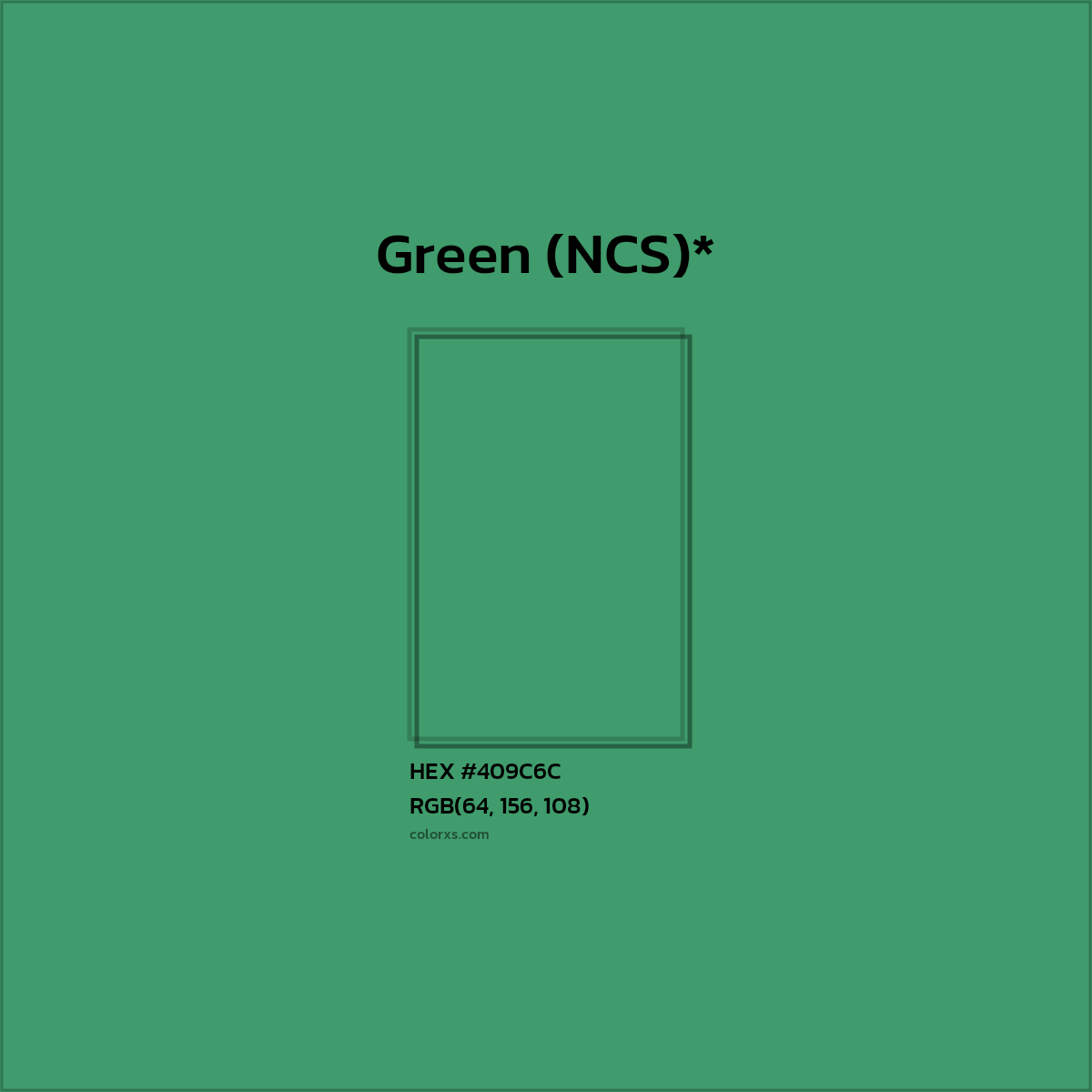 HEX #409C6C Color Name, Color Code, Palettes, Similar Paints, Images