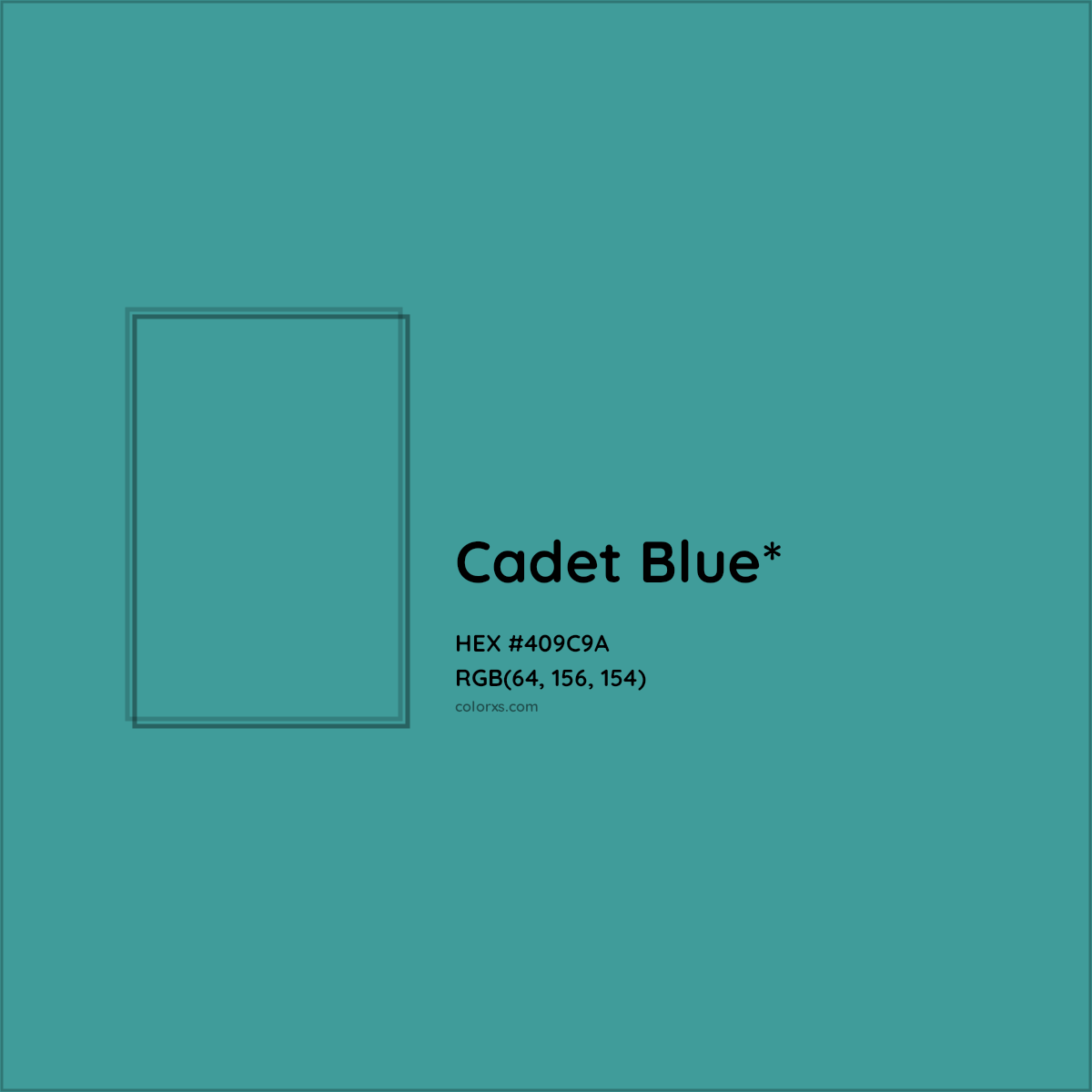 HEX #409C9A Color Name, Color Code, Palettes, Similar Paints, Images