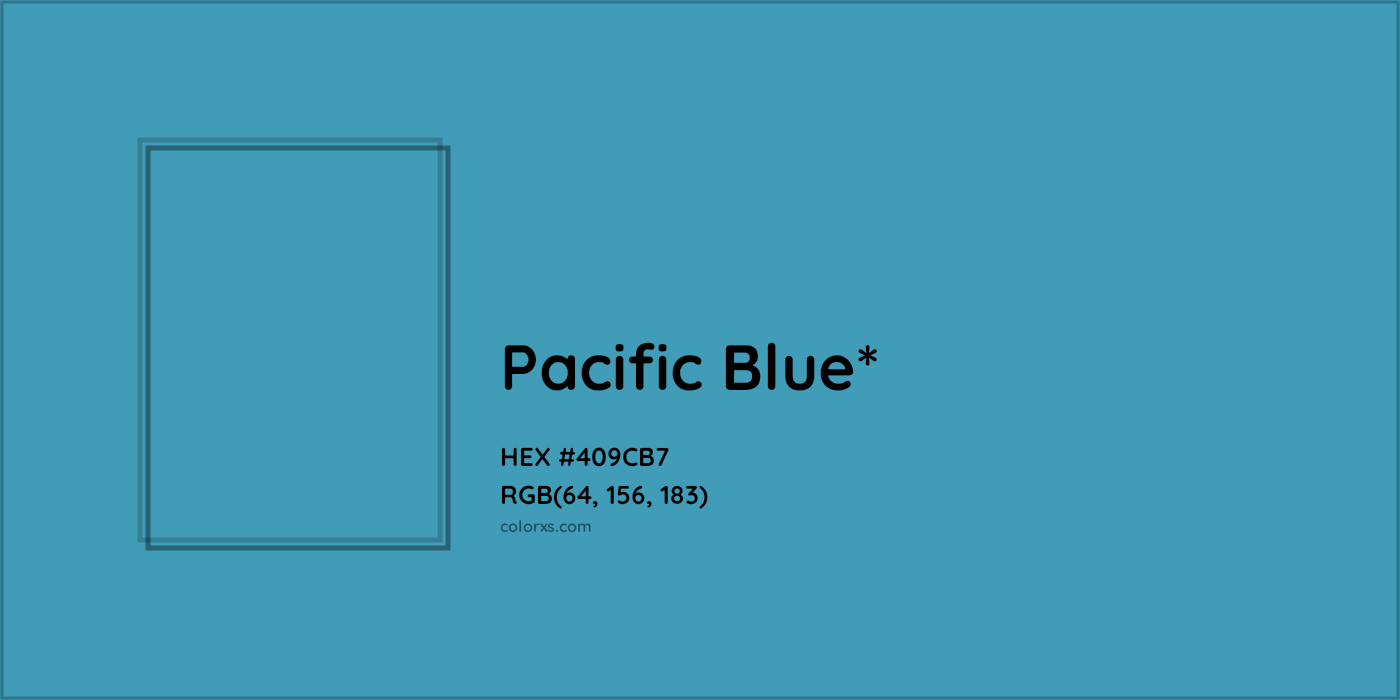 HEX #409CB7 Color Name, Color Code, Palettes, Similar Paints, Images