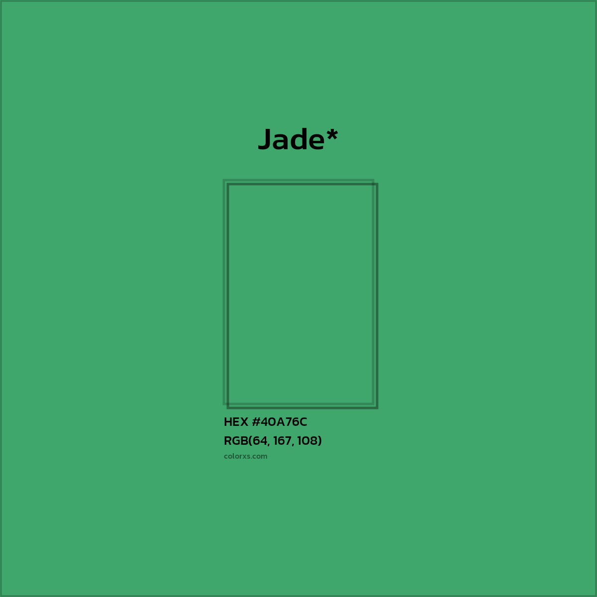 HEX #40A76C Color Name, Color Code, Palettes, Similar Paints, Images