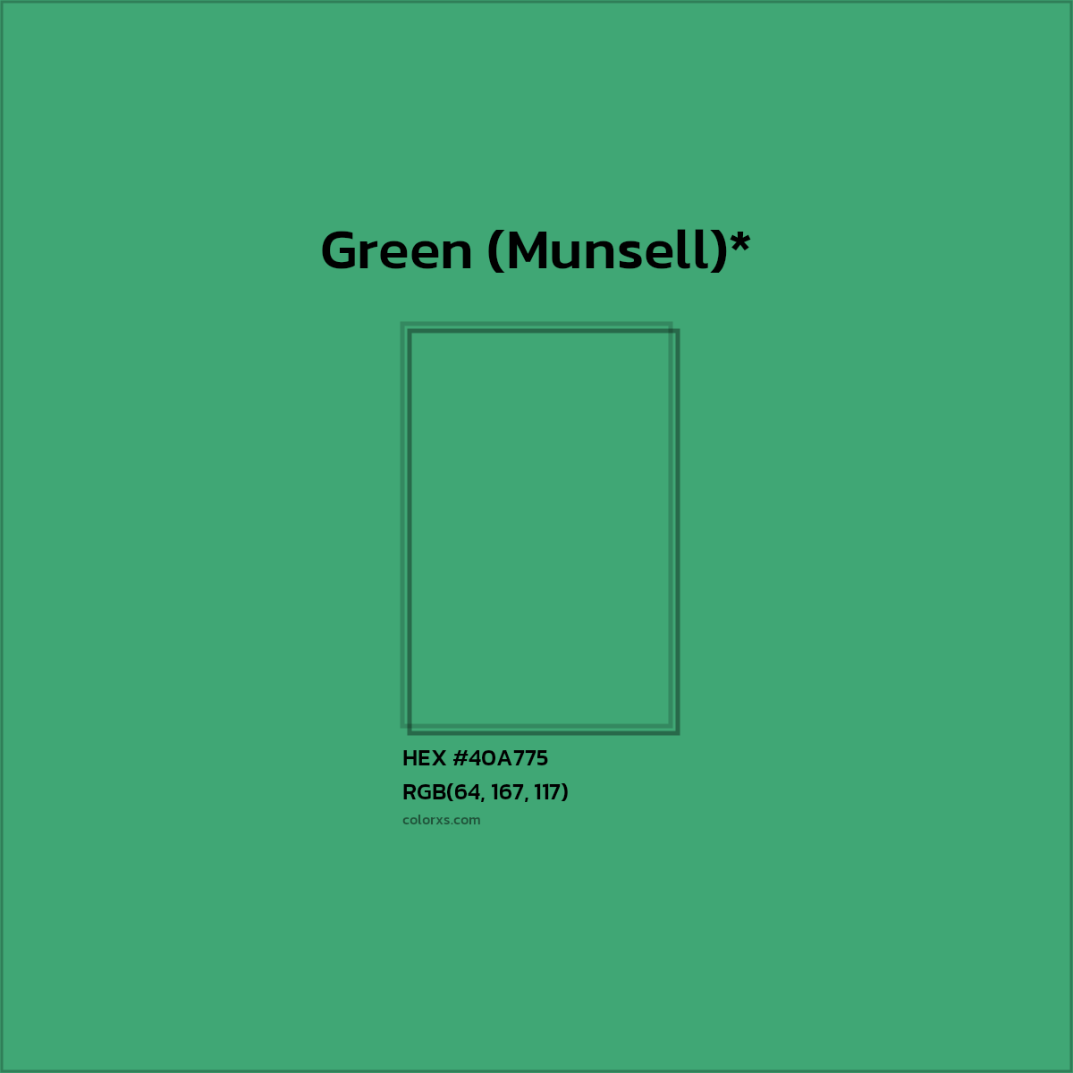 HEX #40A775 Color Name, Color Code, Palettes, Similar Paints, Images