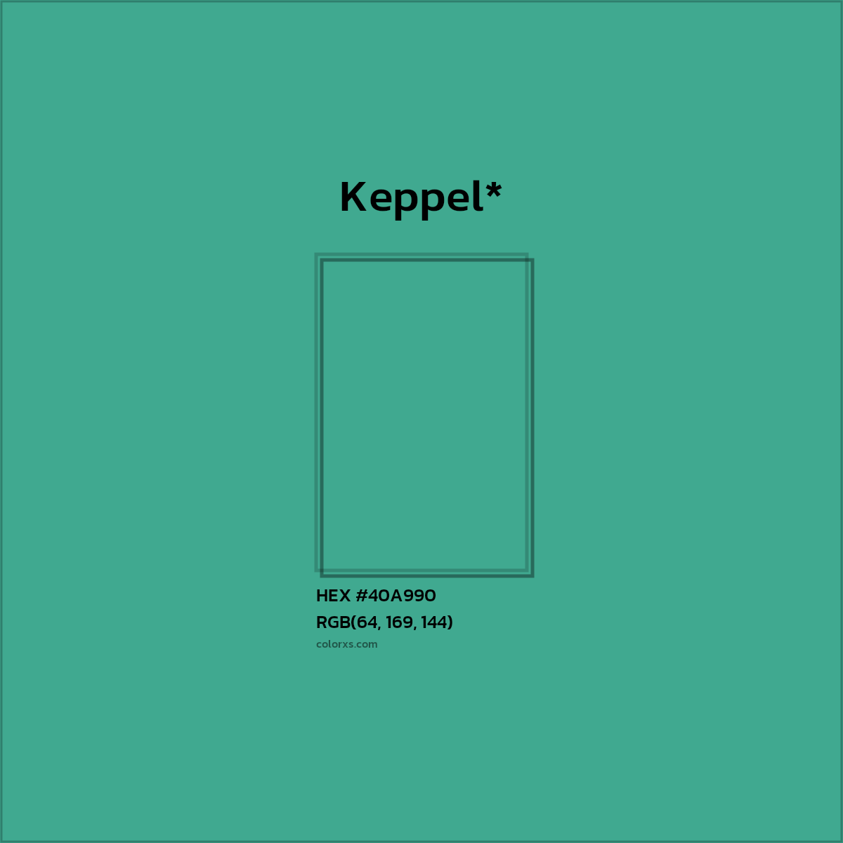 HEX #40A990 Color Name, Color Code, Palettes, Similar Paints, Images