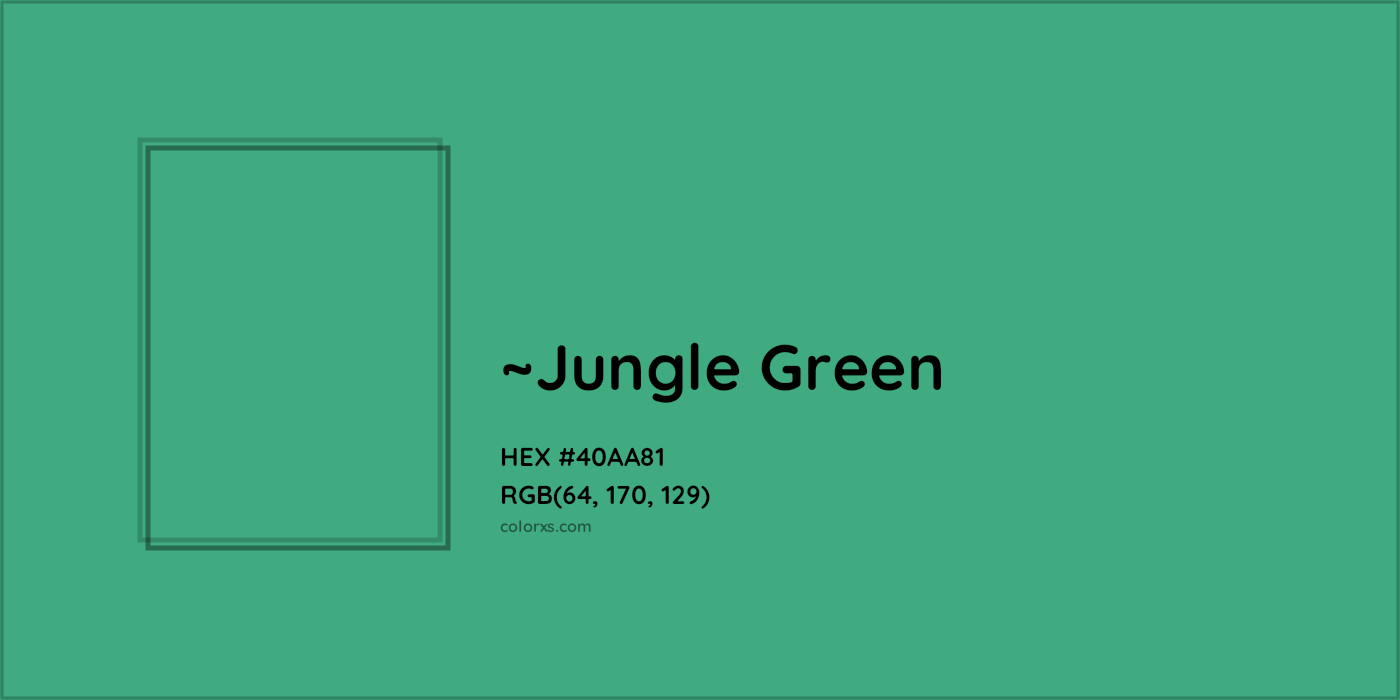 HEX #40AA81 Color Name, Color Code, Palettes, Similar Paints, Images