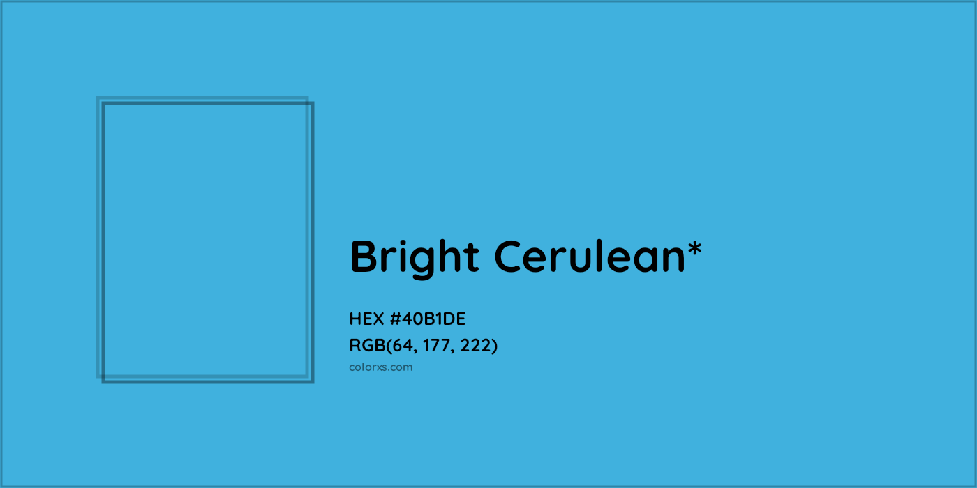 HEX #40B1DE Color Name, Color Code, Palettes, Similar Paints, Images