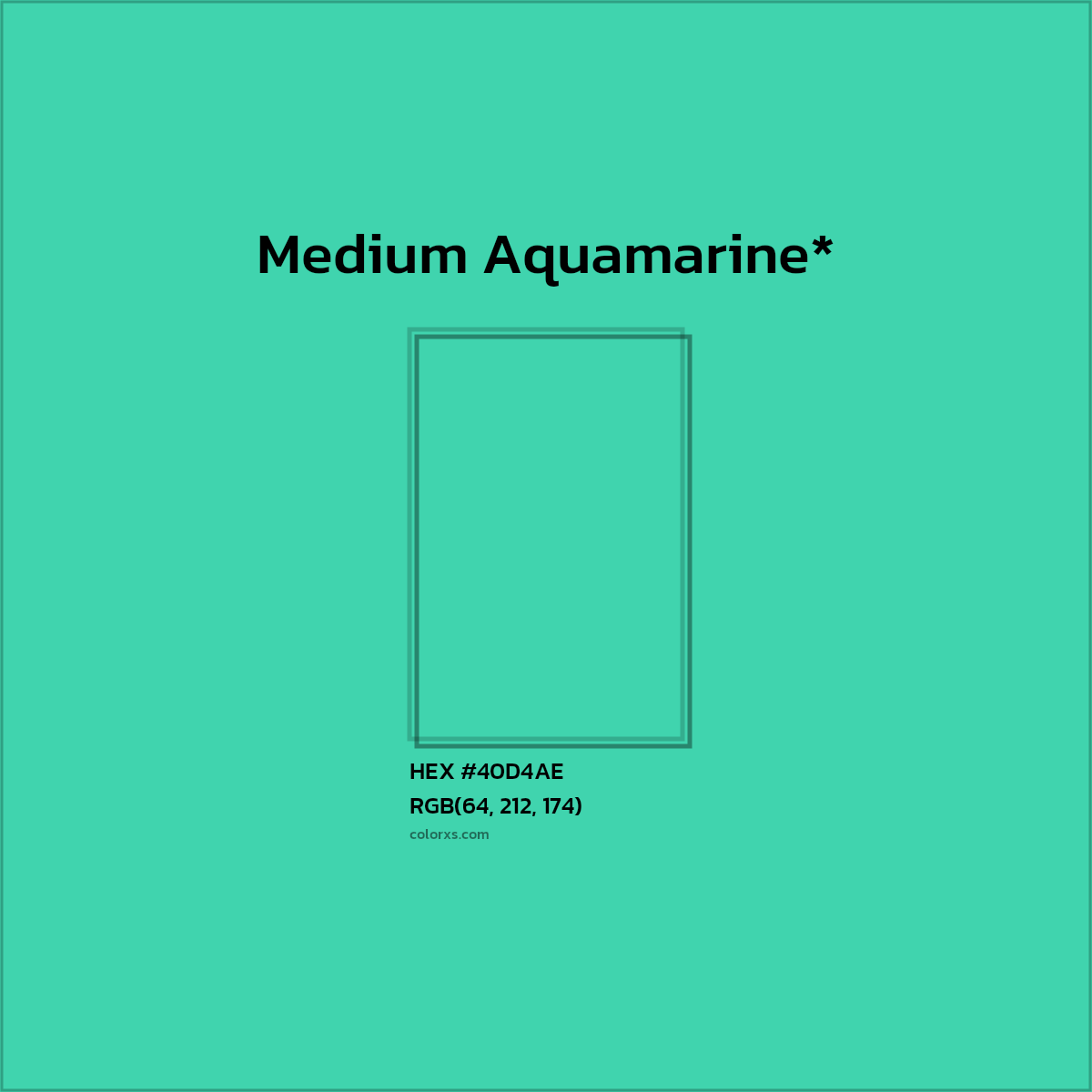 HEX #40D4AE Color Name, Color Code, Palettes, Similar Paints, Images