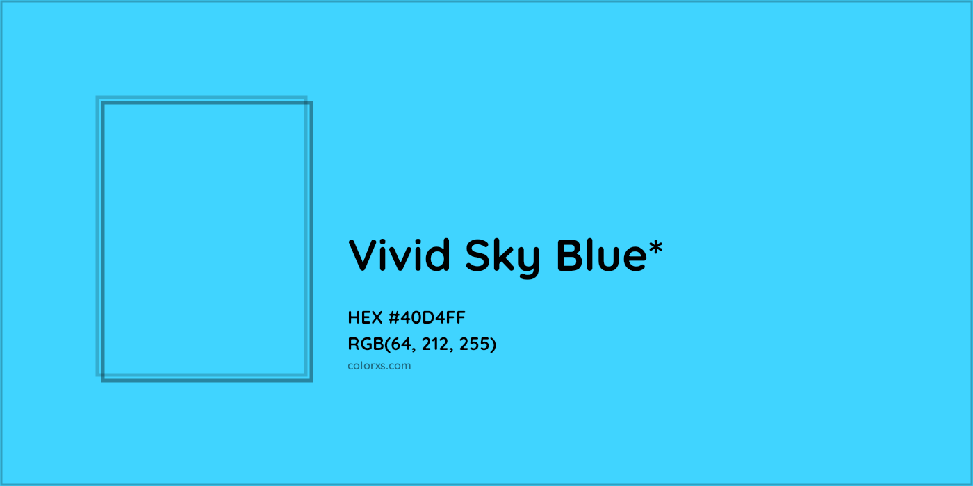 HEX #40D4FF Color Name, Color Code, Palettes, Similar Paints, Images