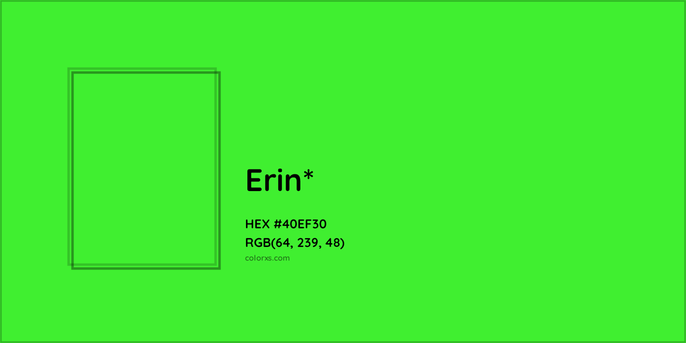 HEX #40EF30 Color Name, Color Code, Palettes, Similar Paints, Images