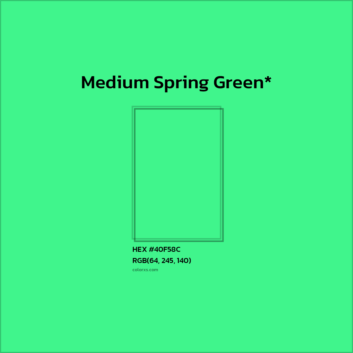 HEX #40F58C Color Name, Color Code, Palettes, Similar Paints, Images