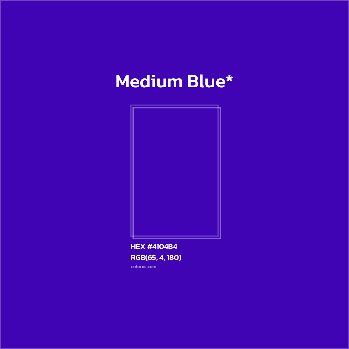 HEX #4104B4 Color Name, Color Code, Palettes, Similar Paints, Images