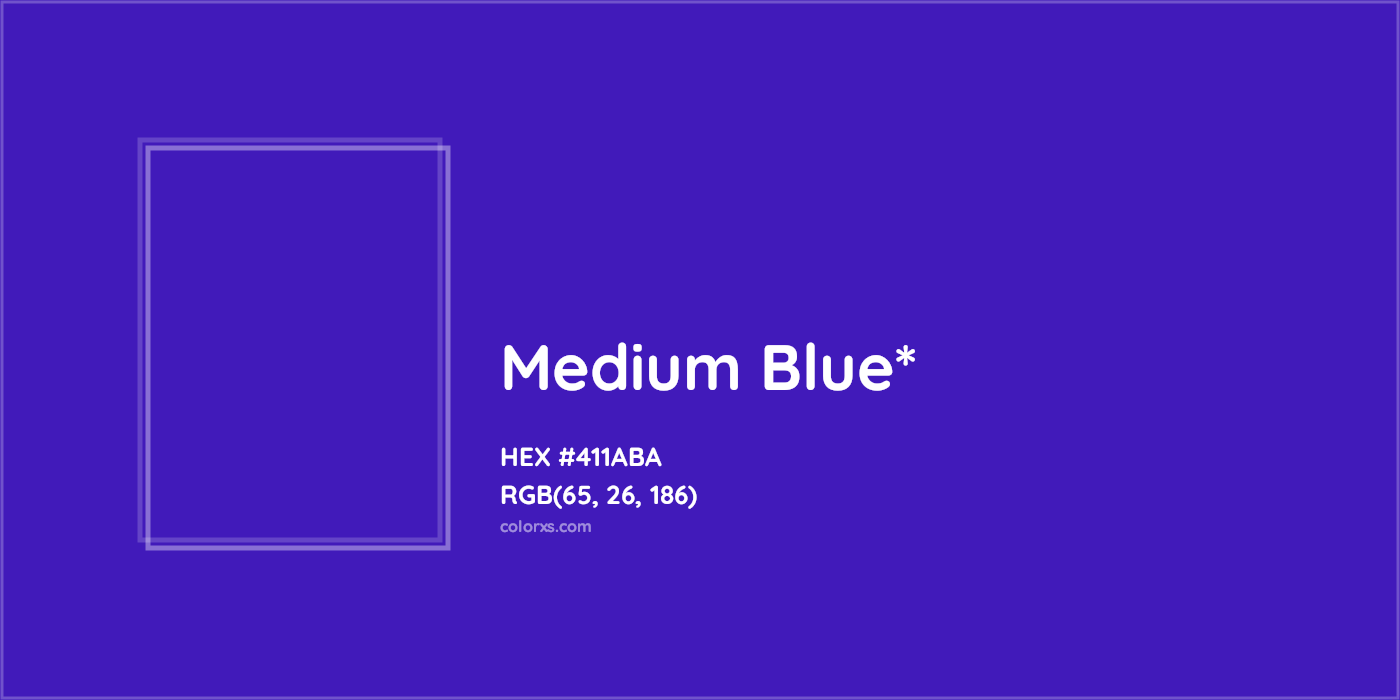 HEX #411ABA Color Name, Color Code, Palettes, Similar Paints, Images