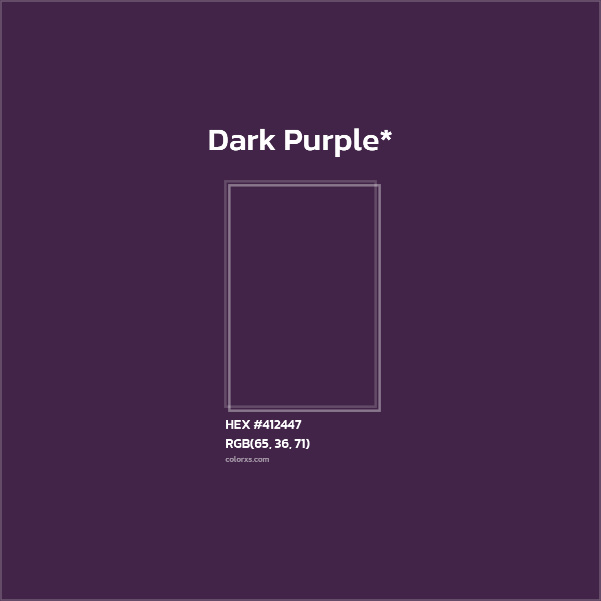 HEX #412447 Color Name, Color Code, Palettes, Similar Paints, Images