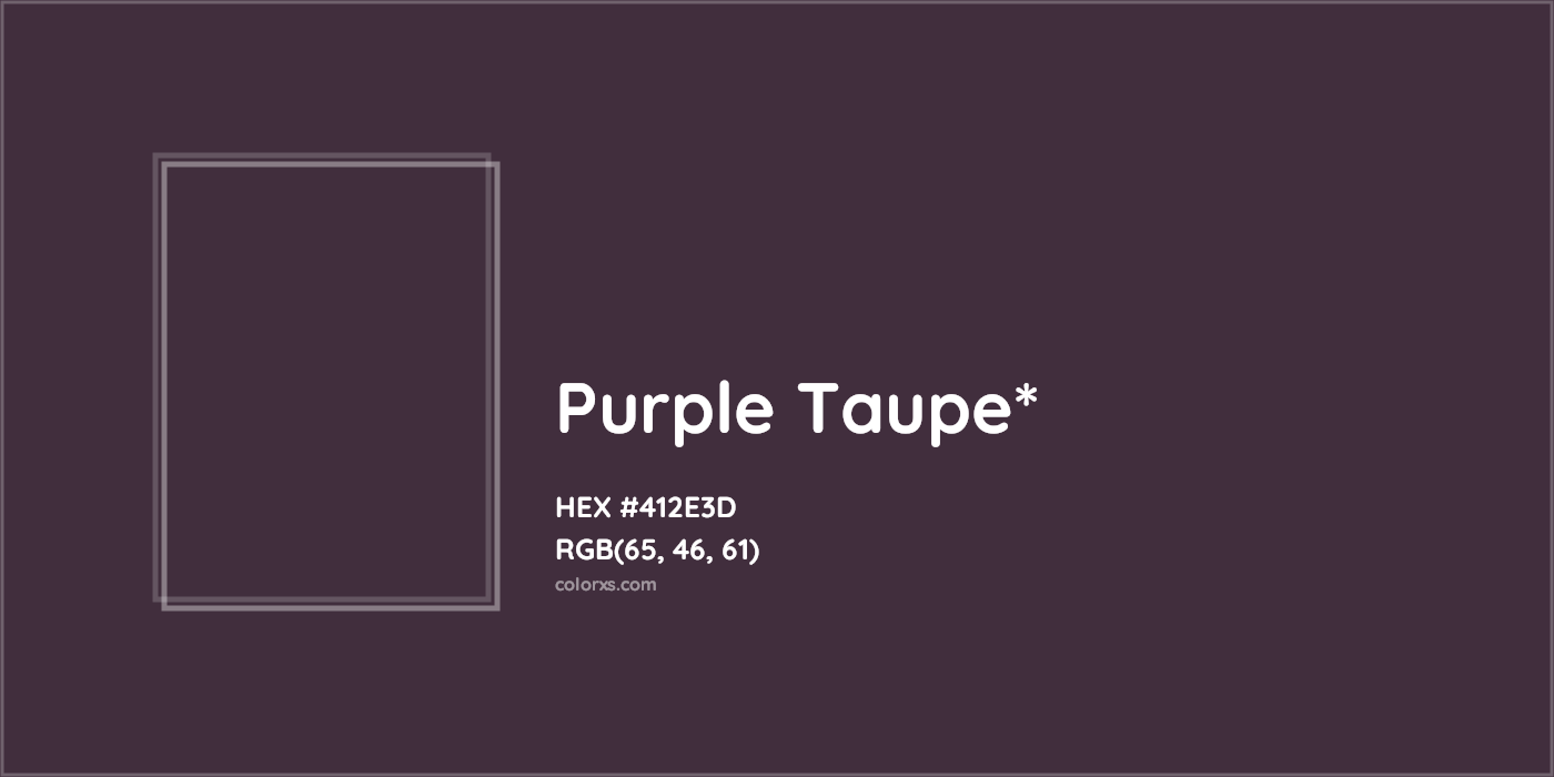 HEX #412E3D Color Name, Color Code, Palettes, Similar Paints, Images