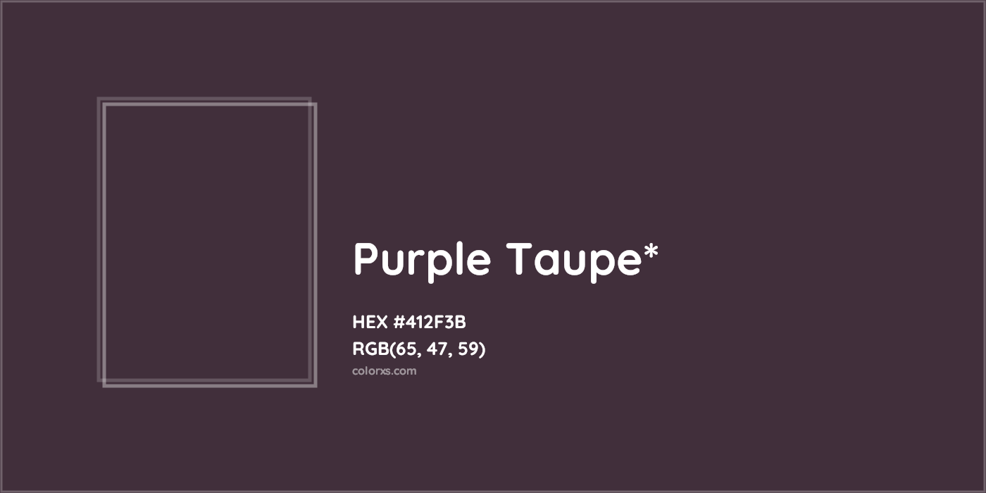 HEX #412F3B Color Name, Color Code, Palettes, Similar Paints, Images