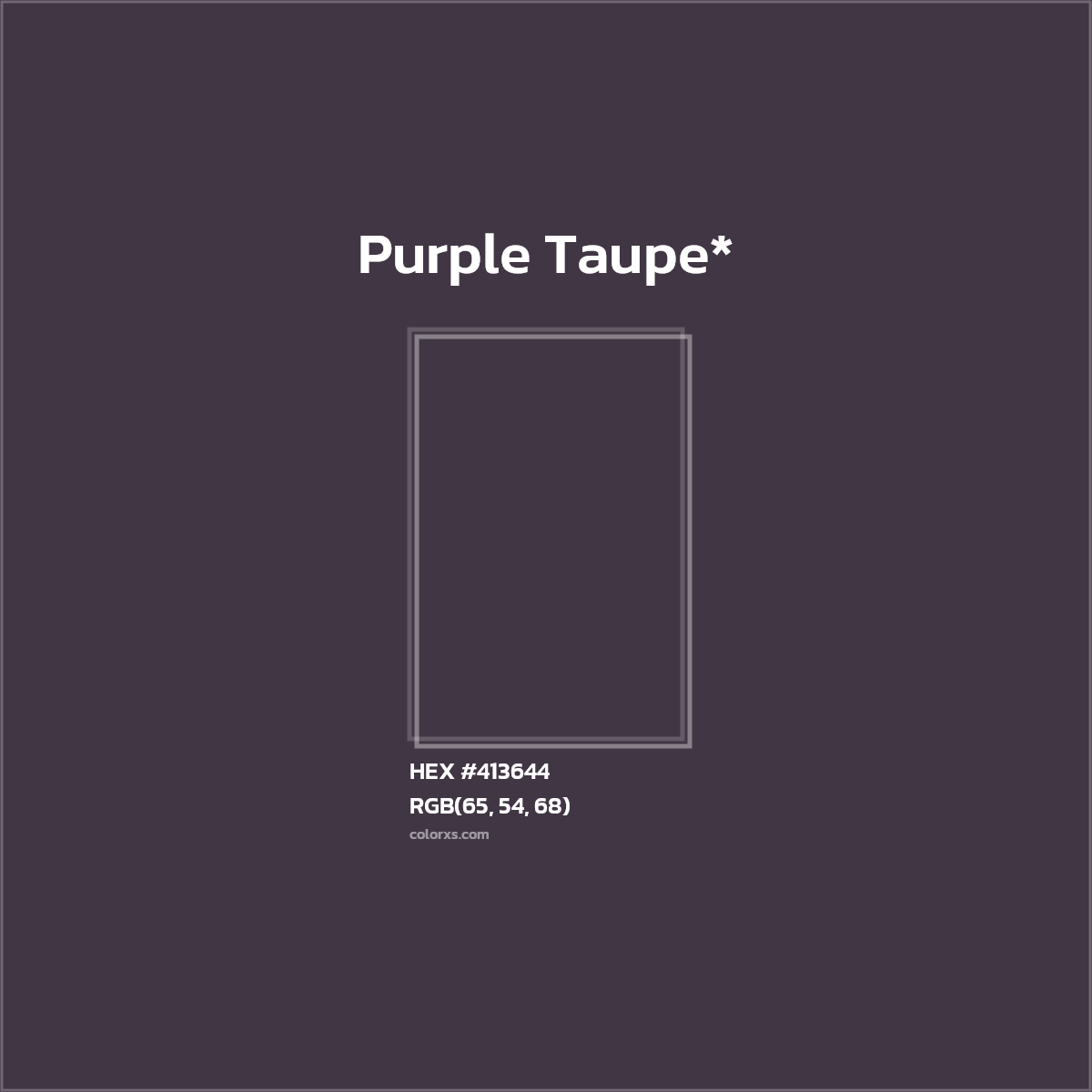 HEX #413644 Color Name, Color Code, Palettes, Similar Paints, Images