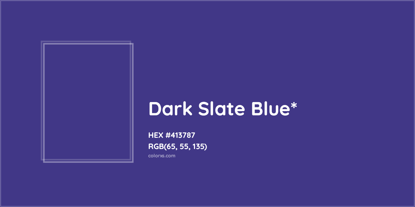 HEX #413787 Color Name, Color Code, Palettes, Similar Paints, Images