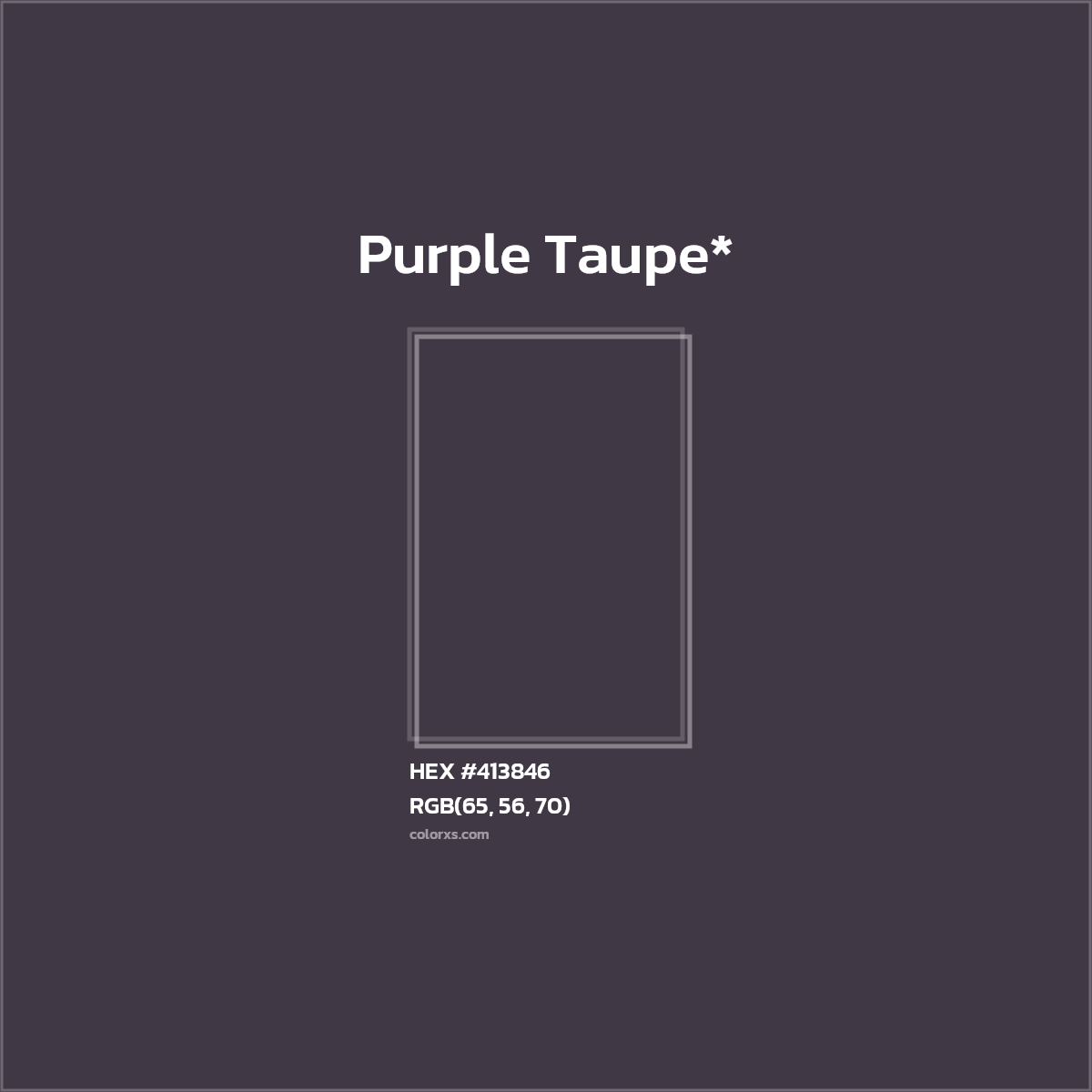 HEX #413846 Color Name, Color Code, Palettes, Similar Paints, Images