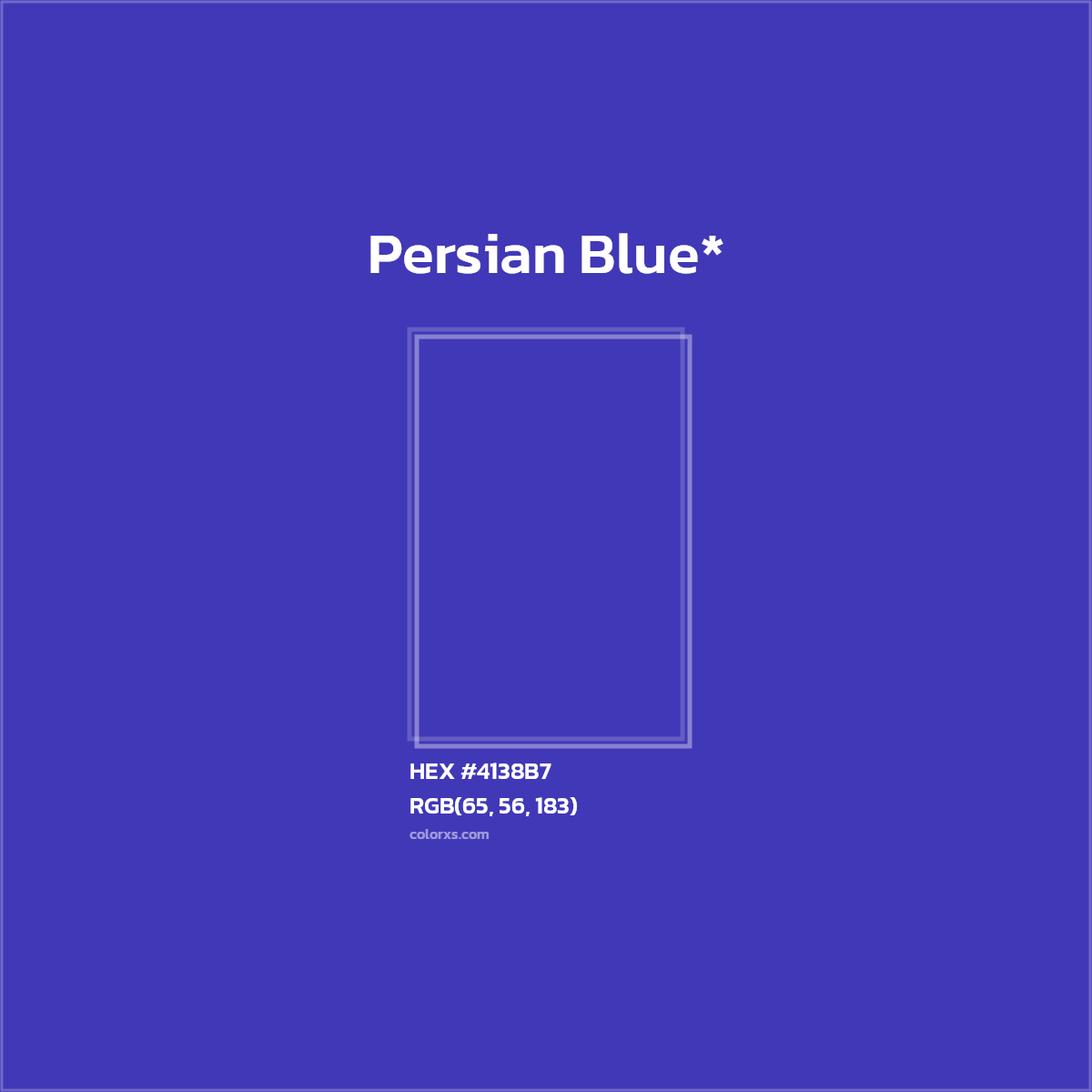 HEX #4138B7 Color Name, Color Code, Palettes, Similar Paints, Images