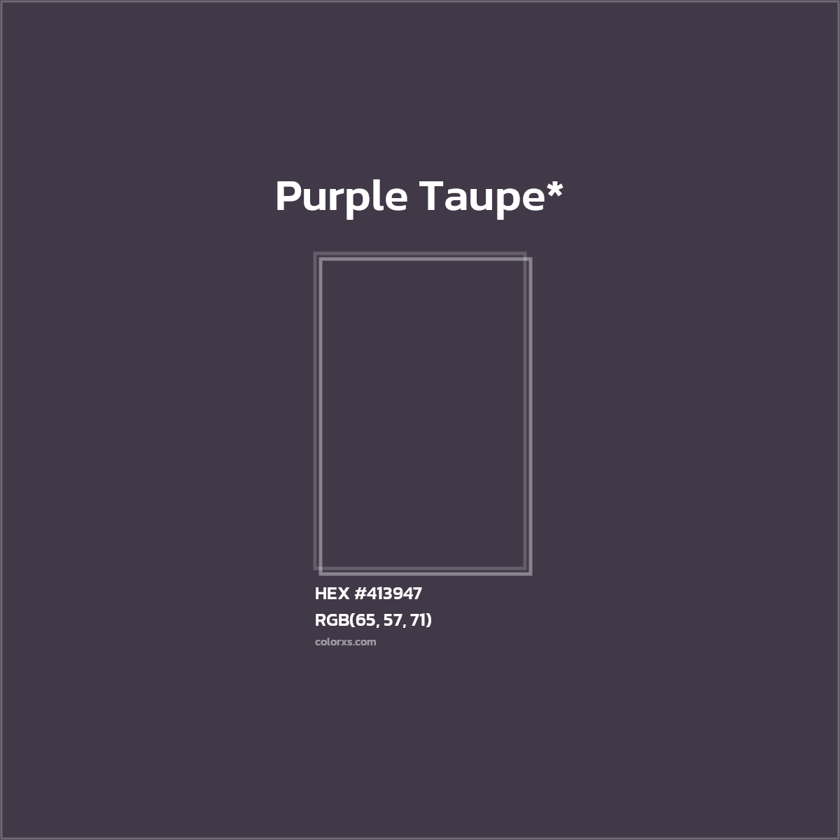 HEX #413947 Color Name, Color Code, Palettes, Similar Paints, Images