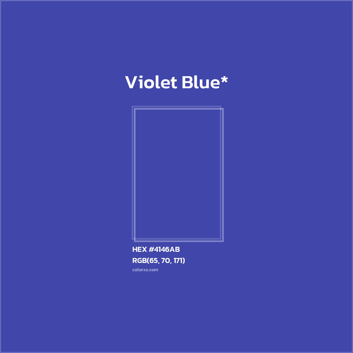 HEX #4146AB Color Name, Color Code, Palettes, Similar Paints, Images