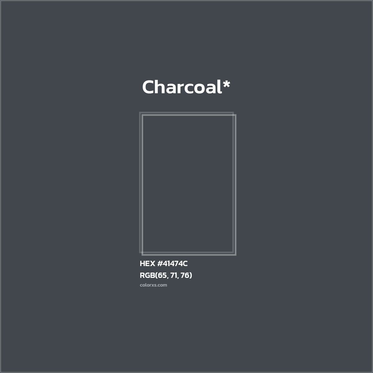HEX #41474C Color Name, Color Code, Palettes, Similar Paints, Images