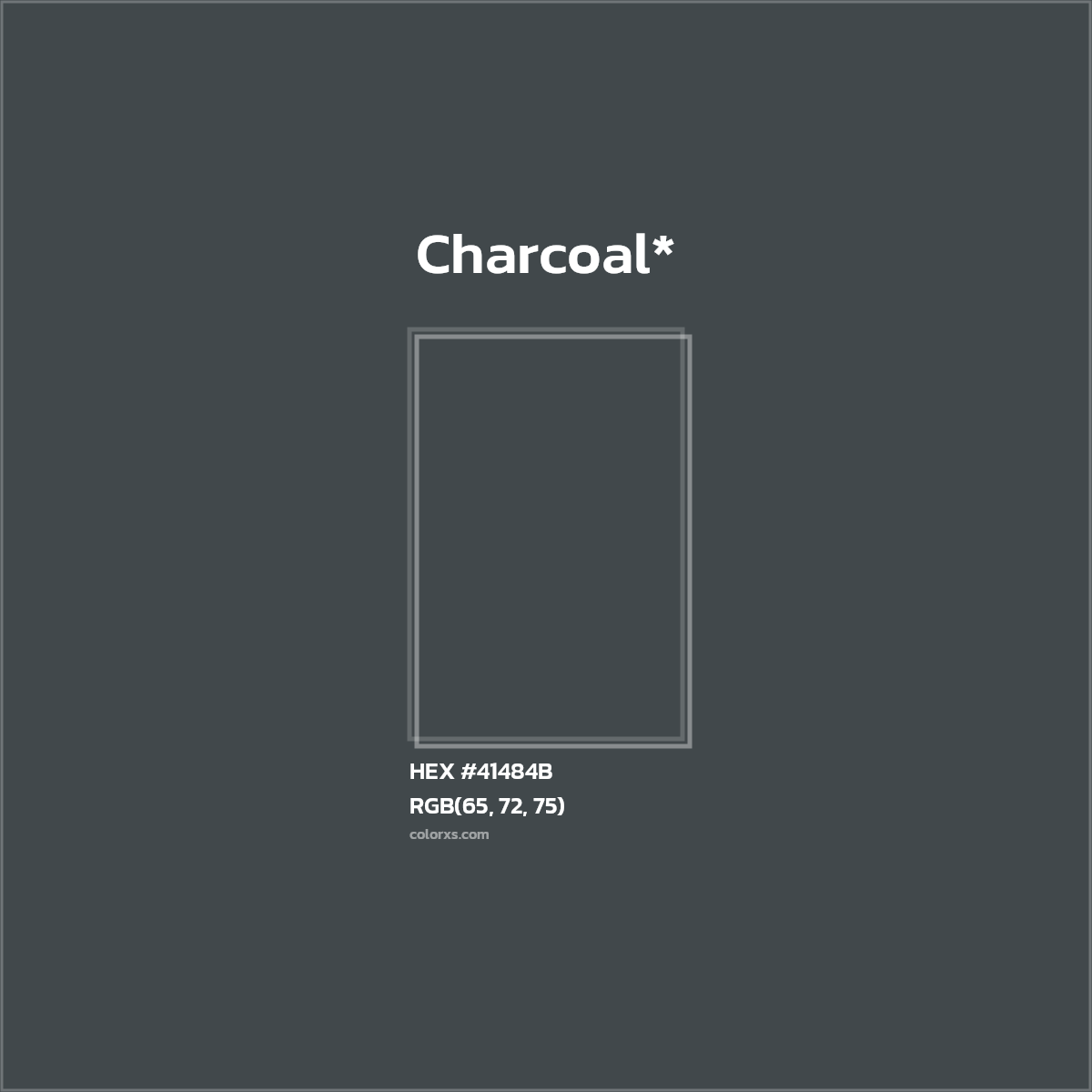 HEX #41484B Color Name, Color Code, Palettes, Similar Paints, Images
