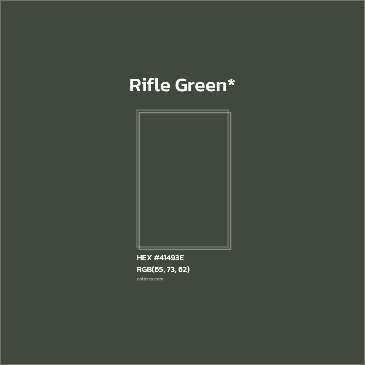 HEX #41493E Color Name, Color Code, Palettes, Similar Paints, Images