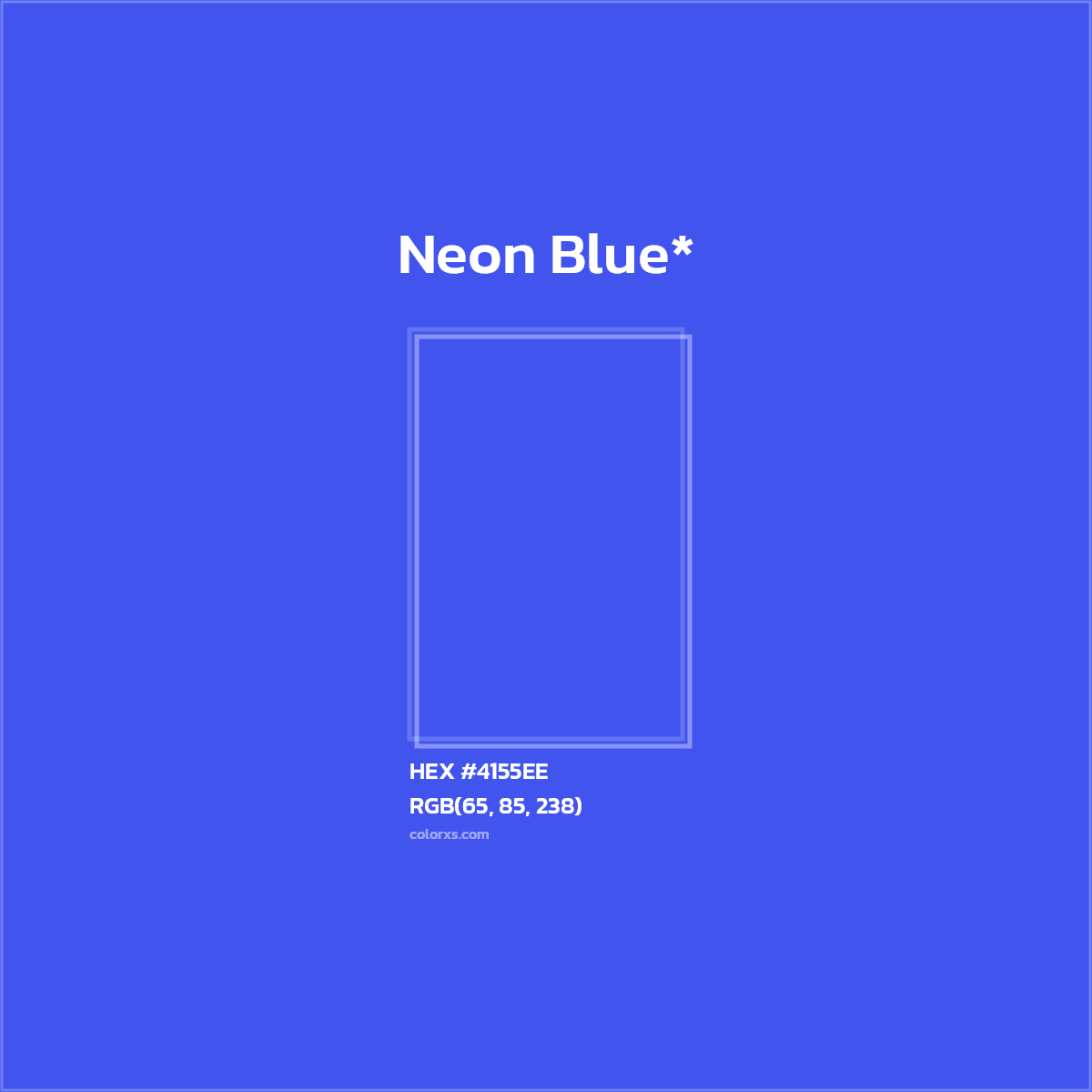 HEX #4155EE Color Name, Color Code, Palettes, Similar Paints, Images