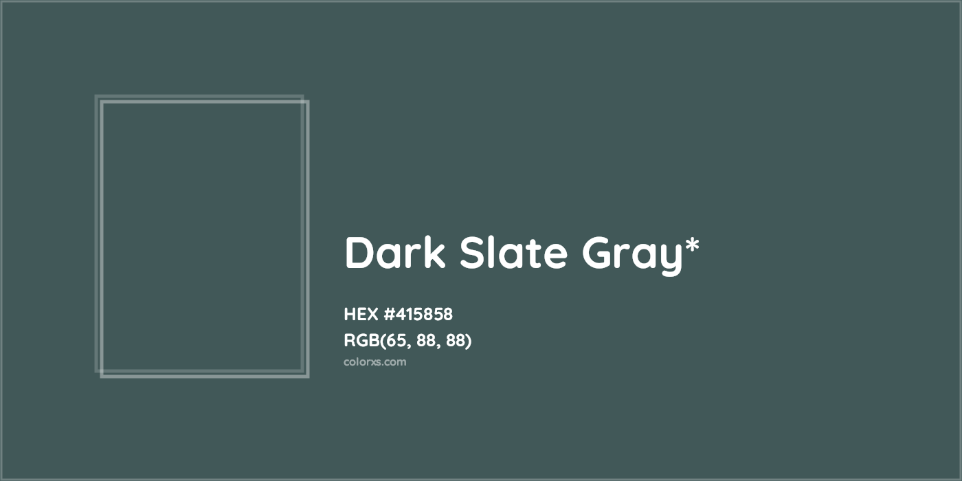 HEX #415858 Color Name, Color Code, Palettes, Similar Paints, Images